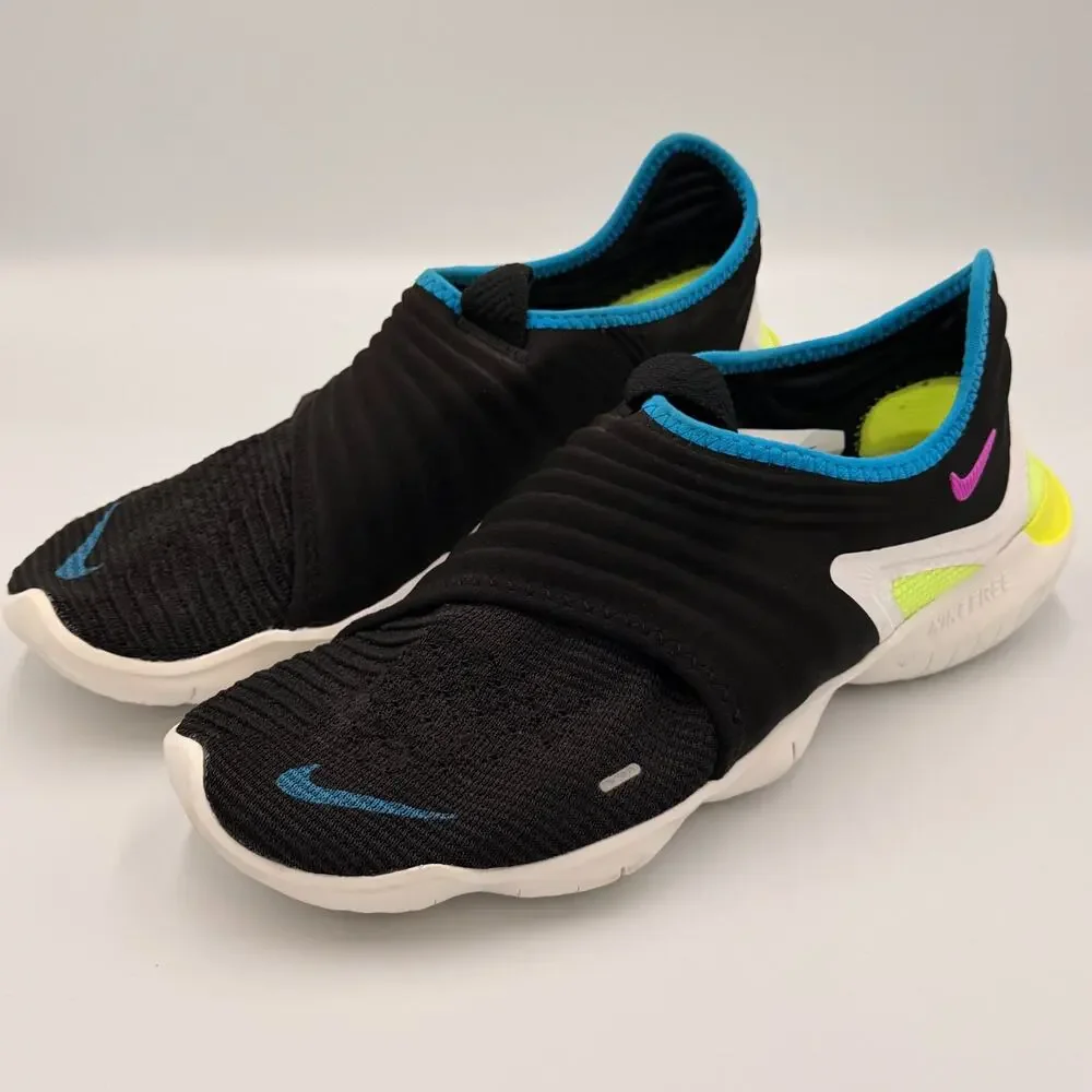 Nike Free RN Flyknit 3.0 Black AQ5707-003 Running Shoes Mens Size US 9.5